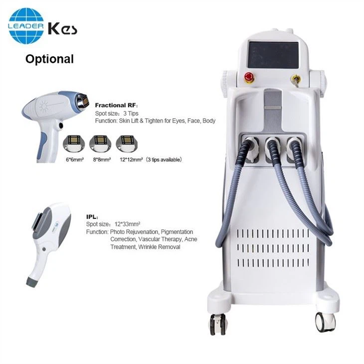 Three Handpieces IPL Laser Machine For Hair Removal Skin Rejuvenation