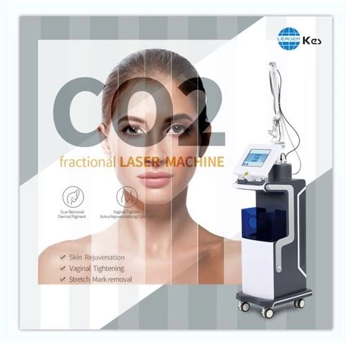 Machine laser fractionnaire CO2 avec tête de traitement privée