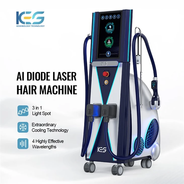 Machine d'épilation au laser à diode du système KES AI